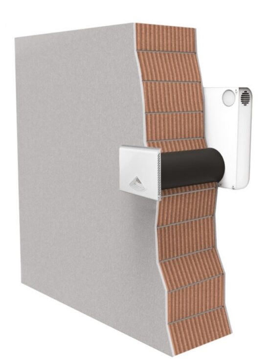 Zehnder ComfoAir 70 ventilācijas iekārta, plastikāta fasādes reste